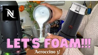 How To Foam Milk With Aeroccino 3 Make Coffee With Foam Tips amp Tricks  Easy Foamed Latte Recipe [upl. by Anaeli120]