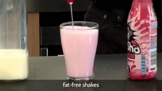 How to make a fat free milkshake using an aerolatte milk frother [upl. by Lasiaf937]