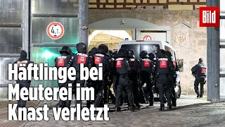 Gefängnismeuterei Polizei stürmt Knast in Thüringen  JVA Untermaßfeld [upl. by Emanuel100]